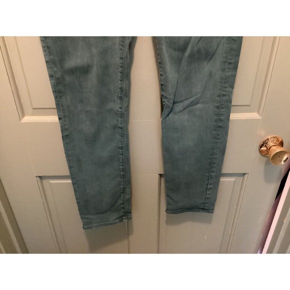 AG Adriano Goldschmied Pants Green Size 29R The Stevie Ankle Slim Straight Leg - Picture 3 of 10